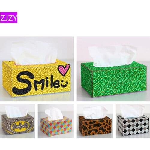 Special Shape Diamond Painting, DIY Roll Tissue Box Cross Stitch, Cut, Storage Box, Jewelry Box,3D Cartoon Diamond Cross Stitch