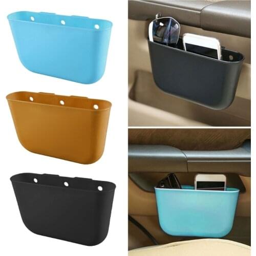 Car Storage Box Phone Garbage Glasses Holder Car Interior Accessories Sundries Organizer Auto Door Side Hanging Pocket Trash Bin
