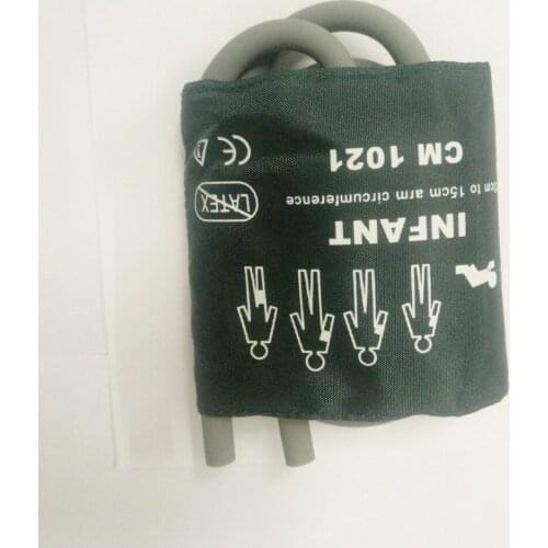 Free Shipping kmtkeramed Reusable Blood Pressure Cuffs,Infant size, ,Limb cir.=10~15cm,TWO-tube,TPU Bladder