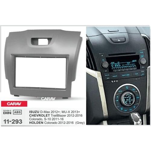 CARAV 11-293 Top Quality Radio Fascia for ISUZU D-Max ; MU-X /CHEVROLET /HOLDEN Stereo Fascia Dash CD Trim Installation Kit