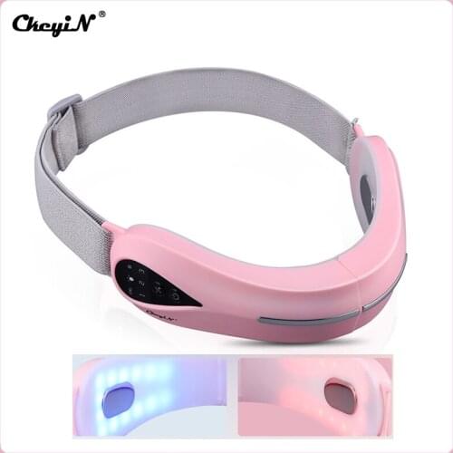 CkeyiN Electric V-Face Shaping Massager Face Lifting Slimming LED Photon EMS Vibration Facial Double Chin Reducer Beauty Machine