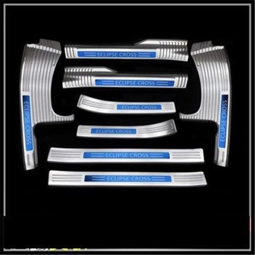 For 2018-2020 Mitsubishi Eclipse Cross Car styling stainless steel Car door cover outside door sill plate accessories