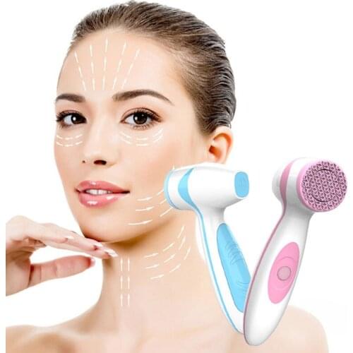 Electric Facial Cleansing device Face Washing Brush Silicone Facial Cleanser