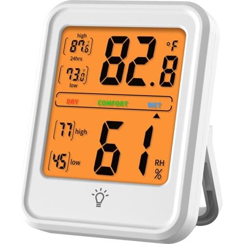 KKmoon Hygrometer Thermometer Room Indoor Temperature and Humidity Gauge Monitor Meter Sensor LCD Display Digital for Home
