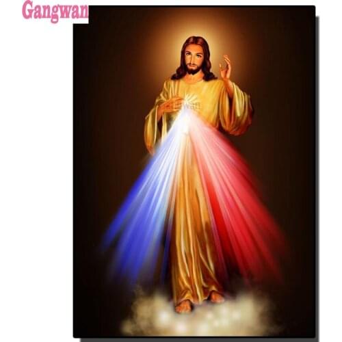 Divine Mercy Image Love Jesus Christ Motivational Art large diamond mosaic Diamond Embroidery daimond painting new Home Decor