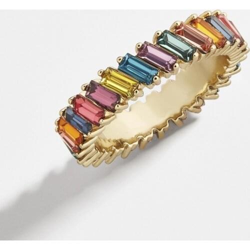 KISSLOVE Geogrous Full Zircon Rhinstone Rings for Women Wedding Party Finger Rings Wholesale jewelry Female Bijoux Dropshipping