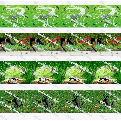 WL 16-75MM Greyhound Grosgrain Ribbon Gift Wrapping Hair Bow Diy Party Decoration Craft Supplies Animal Collar