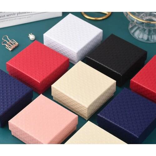 5x5 Square Jewelry Organizer Box For Necklace Earrings Bracelet Display Gift Box Holder Packaging Cardboard Jewelry Boxes