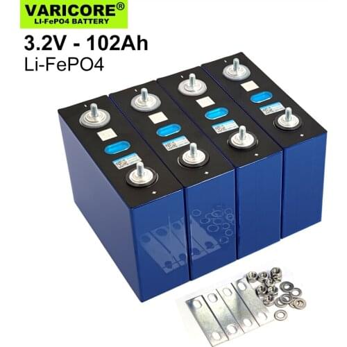 VariCore 3.2v 102Ah Lifepo4 Rechargeable Battery Lithium Iron Phosphate for 12v 24v E-scooter Energy Solar Cell Grade A