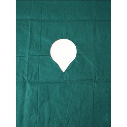 60X80CM Reusable Drapes Hole Dental Apron Bib Cotton Two Layer Clothe Towel Mouth Teeth Whitening