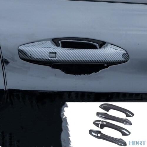 Carbon fibre door handle cover trim for Kia Optima K5 2020 2021