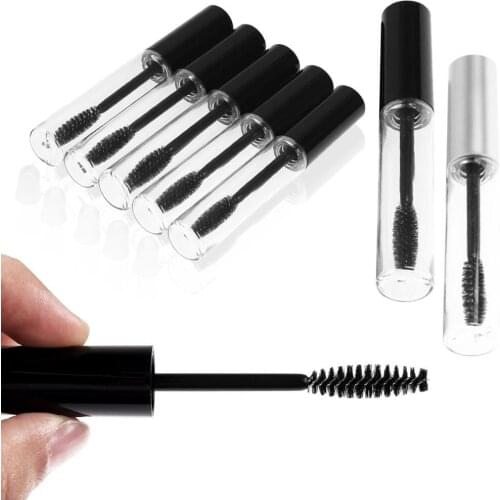 New 10mL Empty M ascara Tube Black Cap Cosmetic Makeup Refillable b ottles e yel ashes Cream b ottle Vial/Liquid b ottle