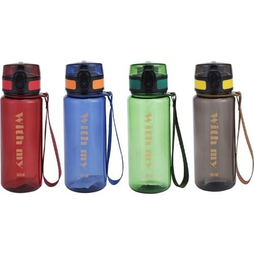 500/620ML Outdoor Sports Portable Plastic Space Water Bottle Cycling Plastic Men Women Large Capacity Bicycle Drink Water Cup