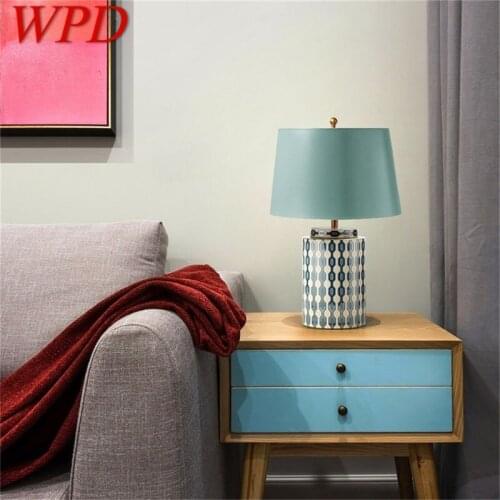 WPD Luxury Table Lamp Contemporary LED Ceramic Decorative Pattern Desk Light Luxury for Home Bed Room