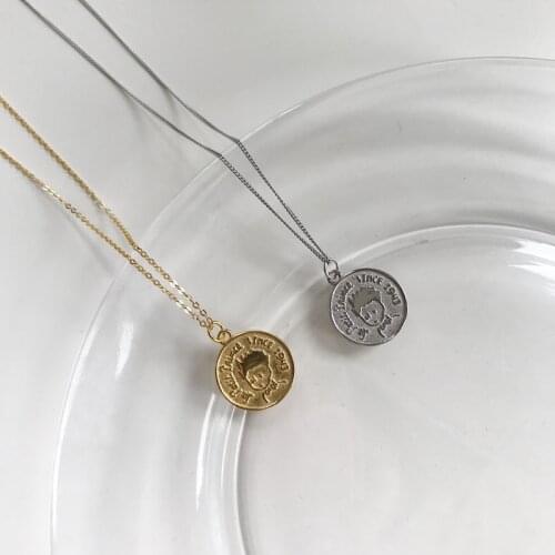 Silvology 925 Sterling Silver Little Prince Necklace Double Sided Childlike Innocence Pendant Necklace For Girl Festival Jewelry