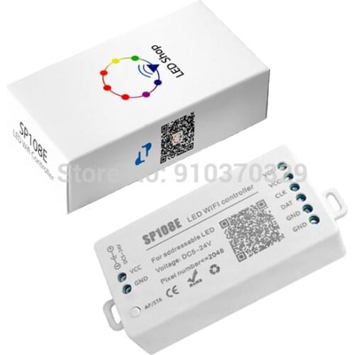 SP108E Spi Wifi Controllor Dream Color Light Strip Addressable RGB Wifi APP Led Controller For WS2812B WS2811 WS2815