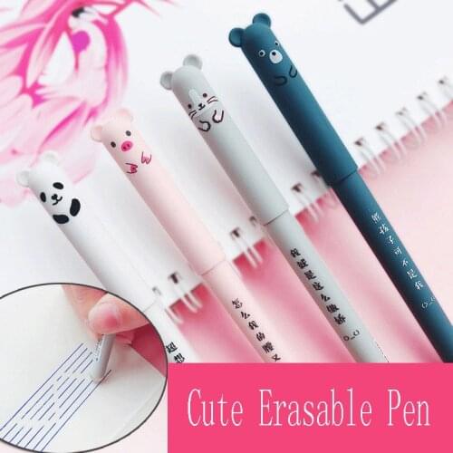 Erasable Gel Pen Blue Black Ink Offiice School Students Stationery Erasable Ballpoint Pen Writing Stationey