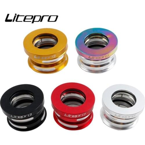 Litepro Bicycle Headset 44MM For Fnhon Ynhon BYA412 P18 P8 Head Set Built-in Aluminum Alloy Folding Bike Sealed Bearing