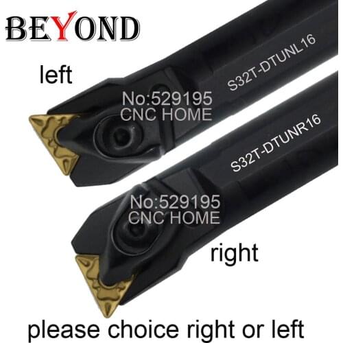 BEYOND 32mm DTUNR DTUNL S32T-DTUNR16 S32T-DTUNL16 Turning Tool Holder D type Carbide Insert TNMG160404CQ CA5525 Lathe Tools