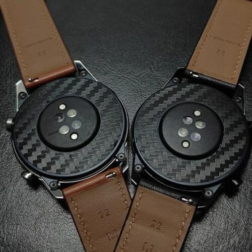 Carbon Fiber Back Film Sticker Skin Glass Screen Protector Cover For Huawei Watch GT/GT2/GT2E/Honor Magic 2 46mm Magic2 2e Pro
