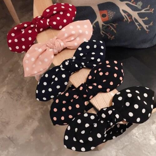 H:HYDE Fashion Lady Fabric Big Ribbon Hair Hoop Girls Bow Widened Headband Ornaments Hairbands Headwear Hair Accessories