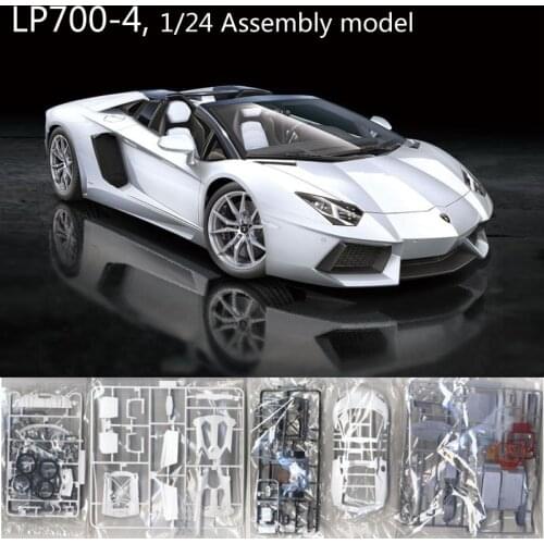 1/24 Assembled Car Model LP700-4 Sports Car 05866 DIY Assembly Model Hobby Toy Collection