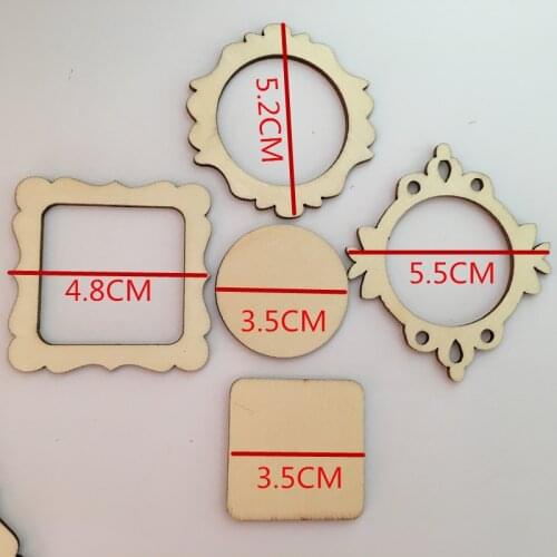 10PCS Round Disc Unfinished Wood Cutout Circles for Creating Jewelry Painted Christmas Tree Decorated/craft Projects