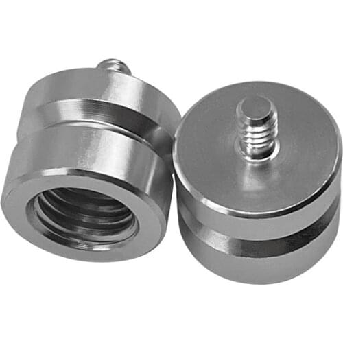 2pcs NEW Aluminum 20mm Extenstion Mini Prism Adapter 1/4"x20 Male Thread to 5/8x11 Female Thread for Total Station prism survey