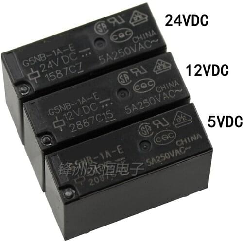 5PCS/lot Relay G5NB-1A-E-5VDC G5NB-1A-E-12VDC G5NB-1A-E-24VDC 5A 4PIN