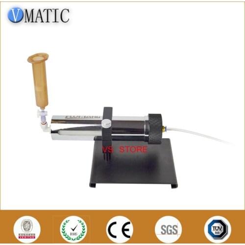 Free Shipping 12Oz Stainless Steel Cartridge Dispensing Syringe With Wood Stand For Glue/Liquid Dispenser