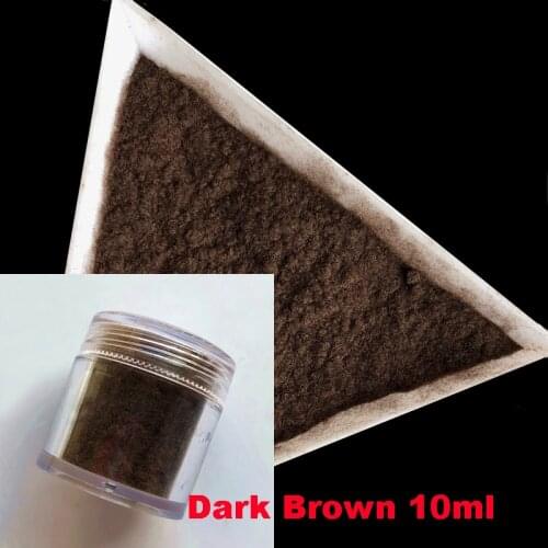 10ml Nail Glitter Dark Brown Nail Decoration Fuzzy Flocking Manicure Velvet Powder Nylon Powder For 3D Candy Nail Art Tips 2422