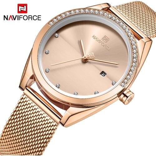 Women Watches NAVIFORCE Top Brand Luxury Waterproof Women Watch Fashion Couples Watch Bracelet donna orologio reloj mujer
