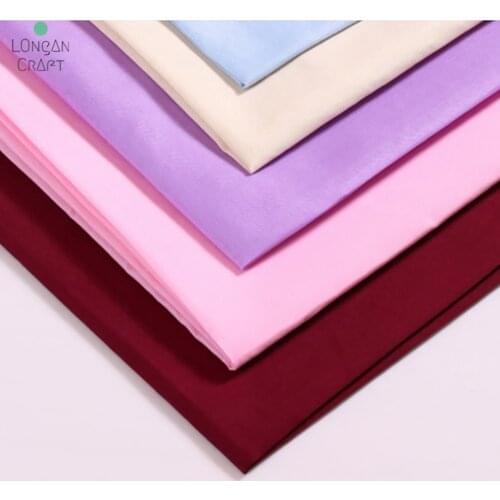 Pure Color Polyester Sewing Fabric Making Clothes Bedding Home Decoration Cloth 50cmx150cm
