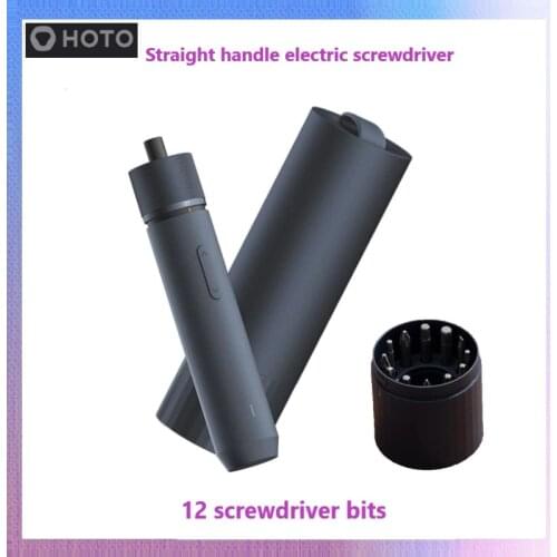 HOTO 1500mAh Electric Screwdriver Portable Rechargeable Integrated High Quality Screwdriver 12pcs 50mm S2 Screw Bits