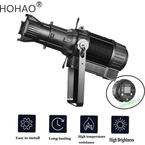 HOHAO Film and Television LED Imaging Light 200w 300w DMX512 High-Brightness Theater Meeting Room Lighting Adjust Focal Length