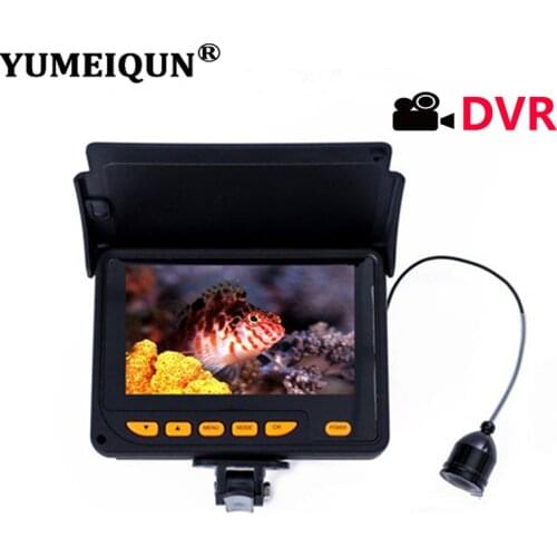 YUMEIQUN 20M DVR Recording Camera For Fishing 4.3 Inch Monitor Underwater Fishing Camera HD 1000TVL Infrared LED Night Vision