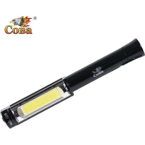 Coba led work light car cob portable magnetic work lamp home emergency light waterproof 3*AA battery shop lights