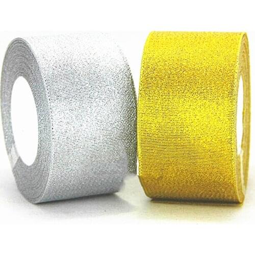 2"(50mm) 25Yards Gold Silver Onions Belt Ribbon For Gift Packaging Wedding And Christmas Decoration Belt Meters Ribbons