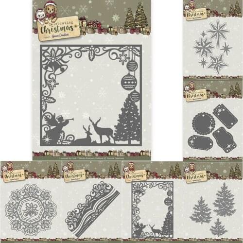 Mmao Crafts Metal Steel Cutting Dies Christmas series frame tag Stencil For DIY Scrapbooking Paper/photo Cards Embossing Dies