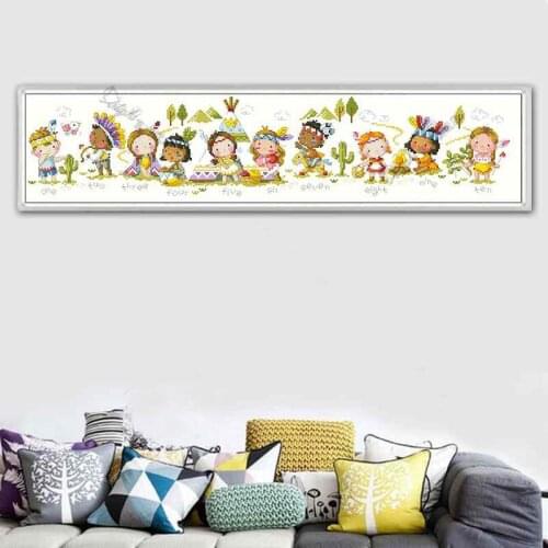 G114 Stich Cross Stitch Kits Craft Packages Cotton Fabric Floss Counted New Designs Needlework Embroidery Cross-Stitching