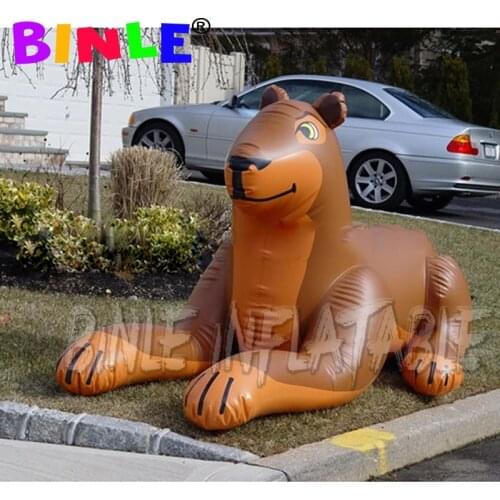 OEM realistic inflatable lioness blow up airtight inflatable lion pvc cartoon toy for animal zoo park display