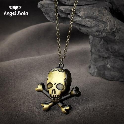 Skeleton Corsair 2018 New Fashionable Ancient Bronze Egyptian Viking Necklace Horus Eyes Egyptian Jewelry Hieroglyphs Charm