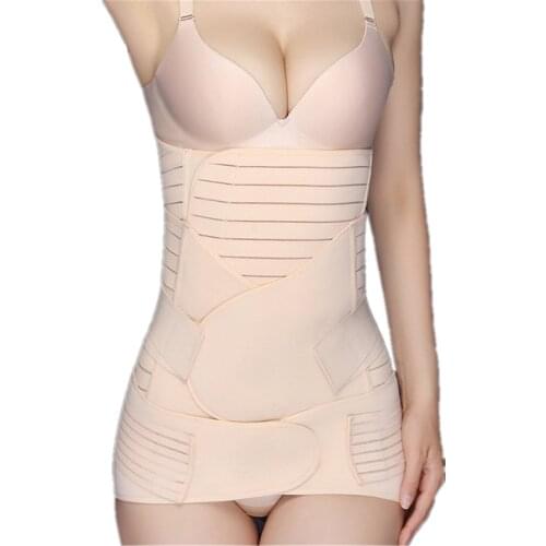 3in1 Belly Abdomen Pelvis Postpartum Belt Body Recovery Maternity Postnatal Bandage After Pregnancy Band L131