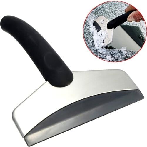 100Pcs/Lot Stainless Steel Plastic Car Ice Frost Snow Scraper Squeegee Shovel Cleaner Auto Vehicle Window Cleaning Tool