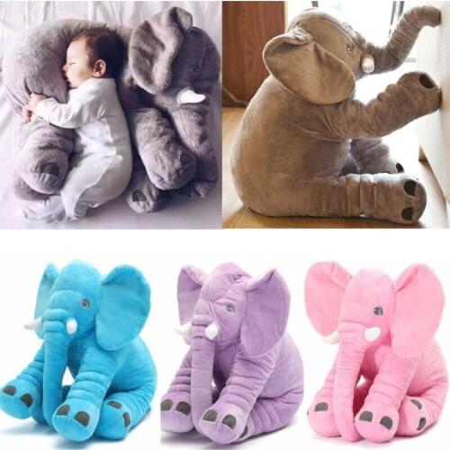 Long Nose Elephant Doll Pillow Soft Baby kid Plush Stuff Toys Lumbar Children Baby Kids Lovely Toys