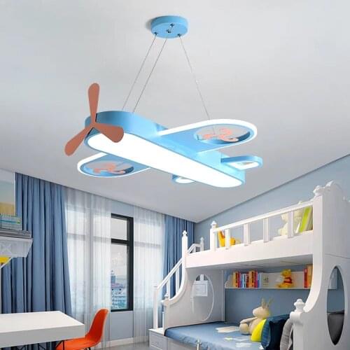 Modern Led Chandeliers, Chandeliers For Childrens Rooms, Personalized Aluminum Airplane Lights For Boys, Art Design Home Lamps