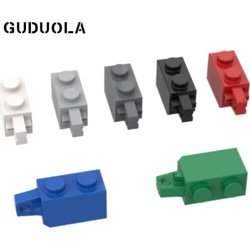 Guduola Hinge Brick 1 x 2 Locking with Single Finger (Vertical) On End 30364 Building Block MOC Education Toys 20pcs/LOT