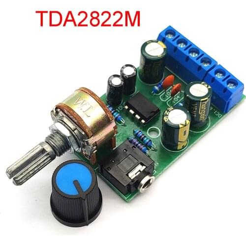 TDA2822M Power Amplifier Board 2.0 BBual Channel 2*1.5W Stereo mini Power Amplifier Module DC12V