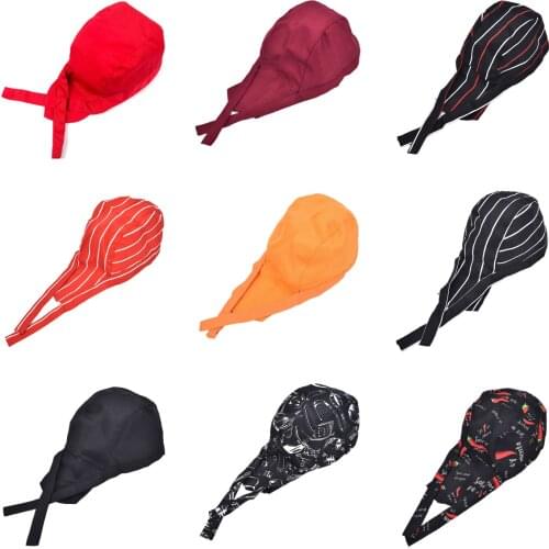 1PCS Unisex Top Chef Pirate Hat Hotel Restaurant Canteen Bakery Kitchen Work Wear Master Cook Forward Cap Waiter Hats