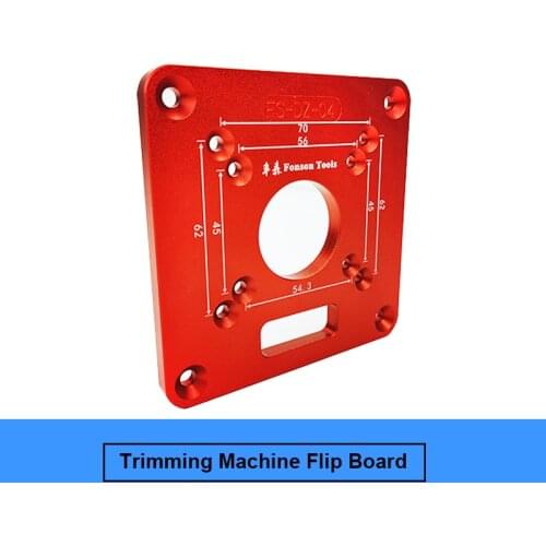 Universal For RT0700C Aluminium Router Table Insert Plate Trimming Machine Flip Board Woodworking Benches